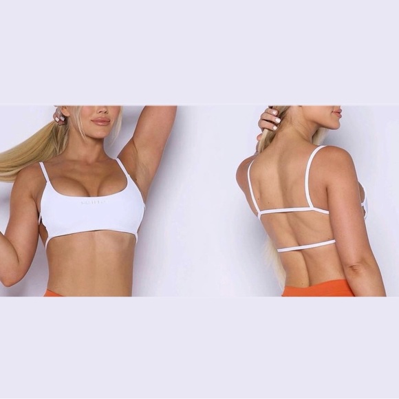 PCHEEBUM WHITE SPORTS BRA - Picture 4 of 5
